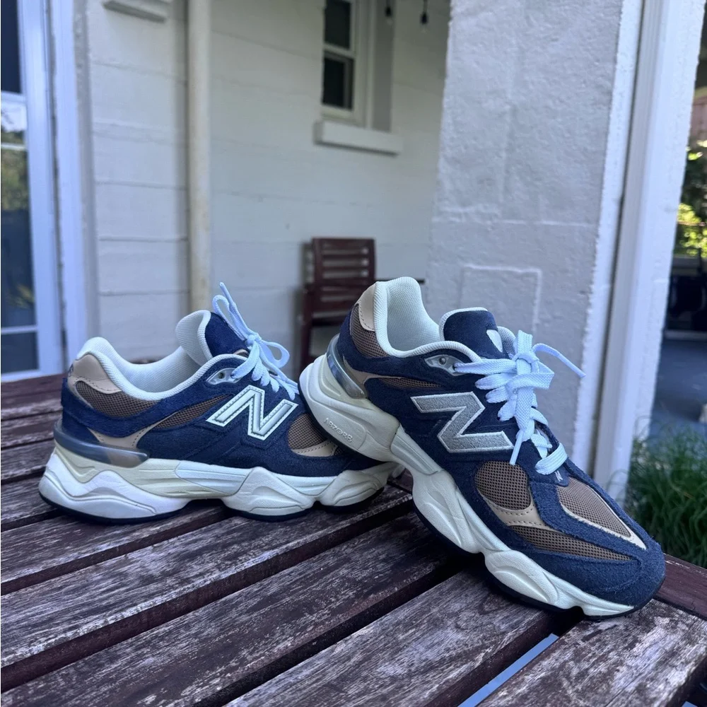 New Balance 9060 Big Kid 'Navy Mushroom'